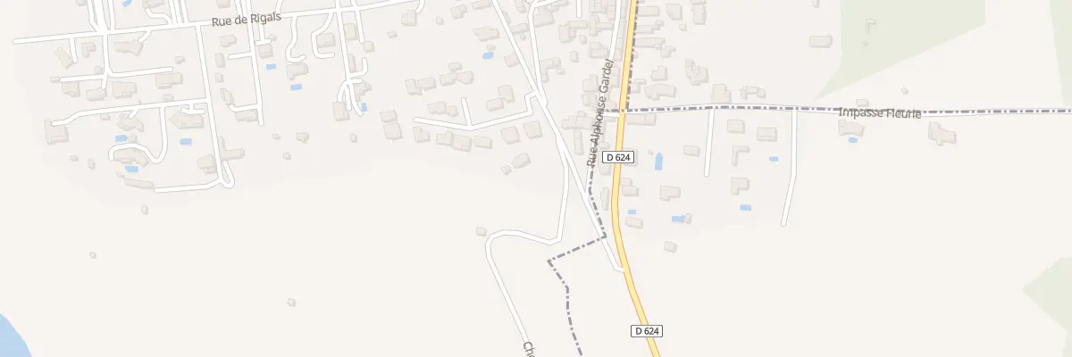 Plan du 525 Che de Luzent à Saint-Jean-du-Falga