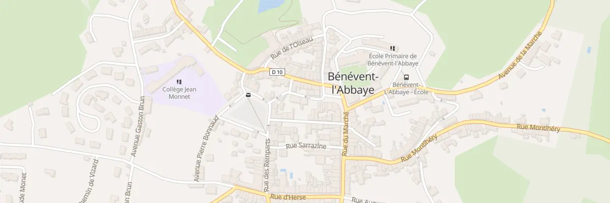 Plan du 1 Rue de La Brasserie à Bénévent-l’Abbaye