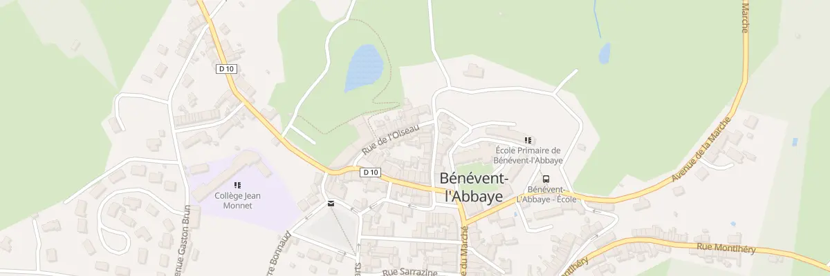 Plan du 3 Rue de L’Oiseau à Bénévent-l’Abbaye