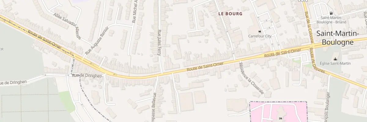 Plan du 201 Rte de Saint Omer à Saint-Martin-Boulogne