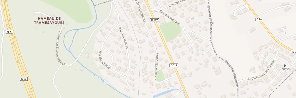 Plan du 30 Rue de la Residence à Montgailhard