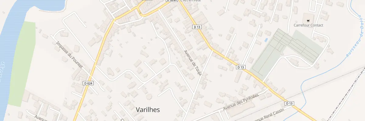 Plan du 20 Av de Touja à Varilhes
