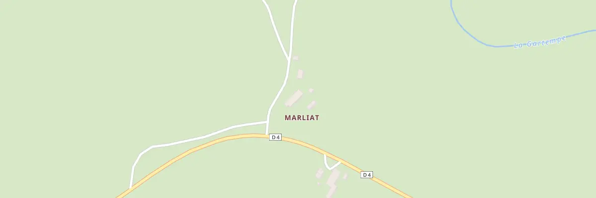 Plan du 2 Marliat au Grand-Bourg