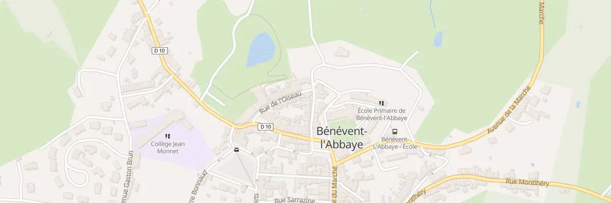Plan du 9 Rue de l’Hopital à Bénévent-l’Abbaye