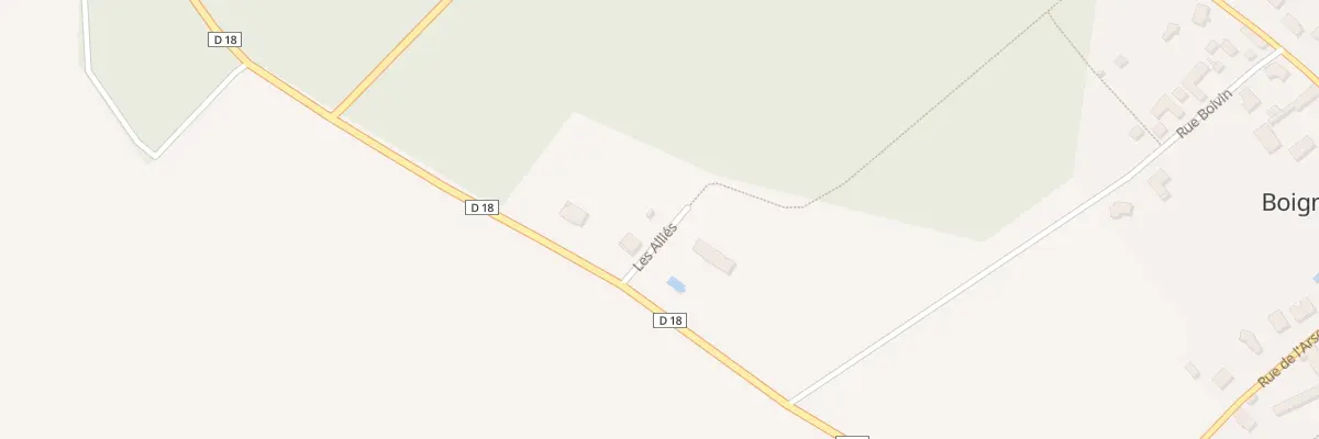 Plan du 110A Les Alliés à Yermenonville