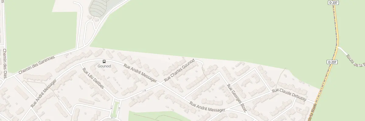 Plan du 11 Rue Charles Gounod à Wimereux