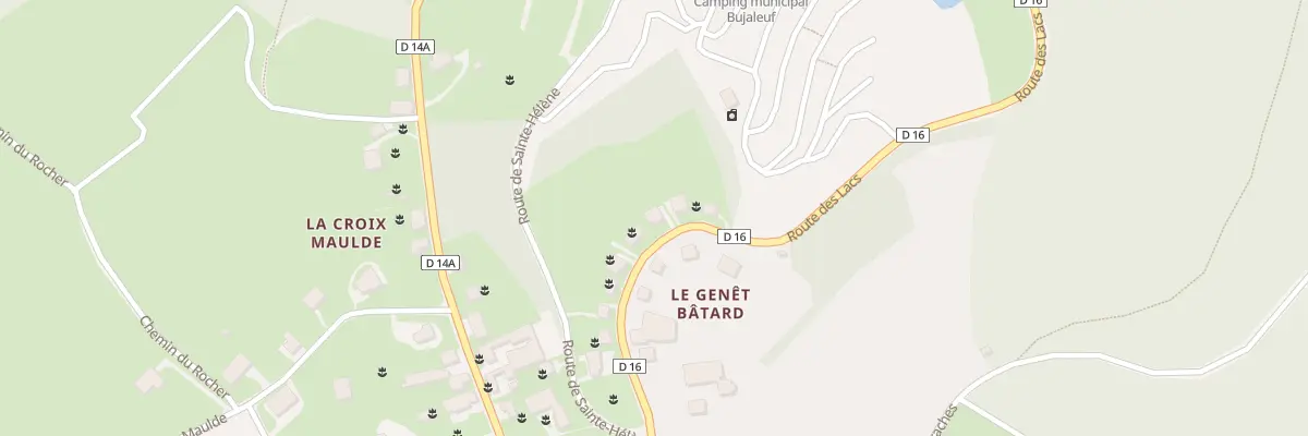 Plan du 37 Rte des Lacs à Bujaleuf