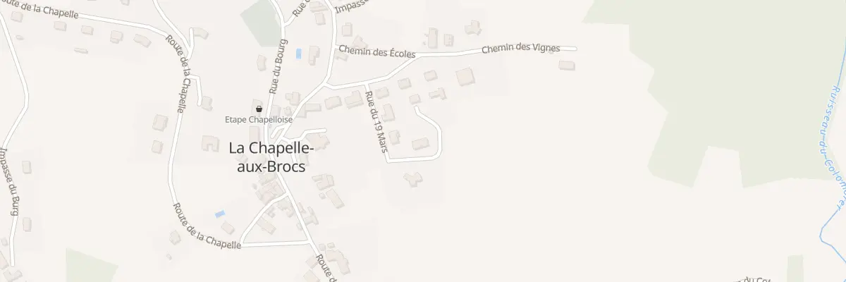 Plan du 5391 Rue du 19 Mars 1962 à La Chapelle-aux-Brocs