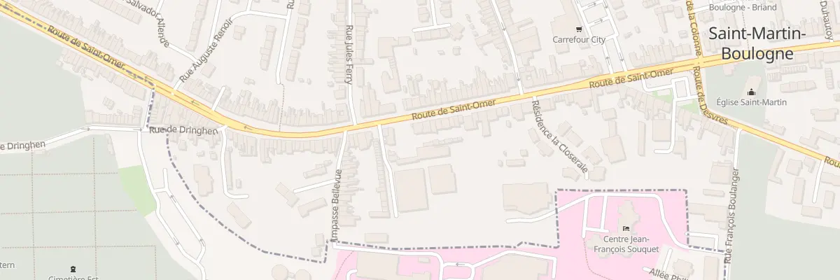 Plan du 122 Rte de Saint Omer à Saint-Martin-Boulogne