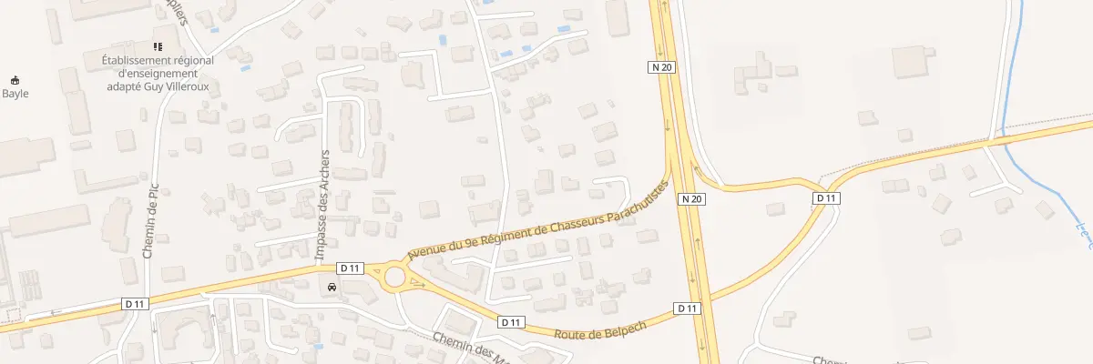 Plan du 35 Av du 9 Eme Rcp à Pamiers