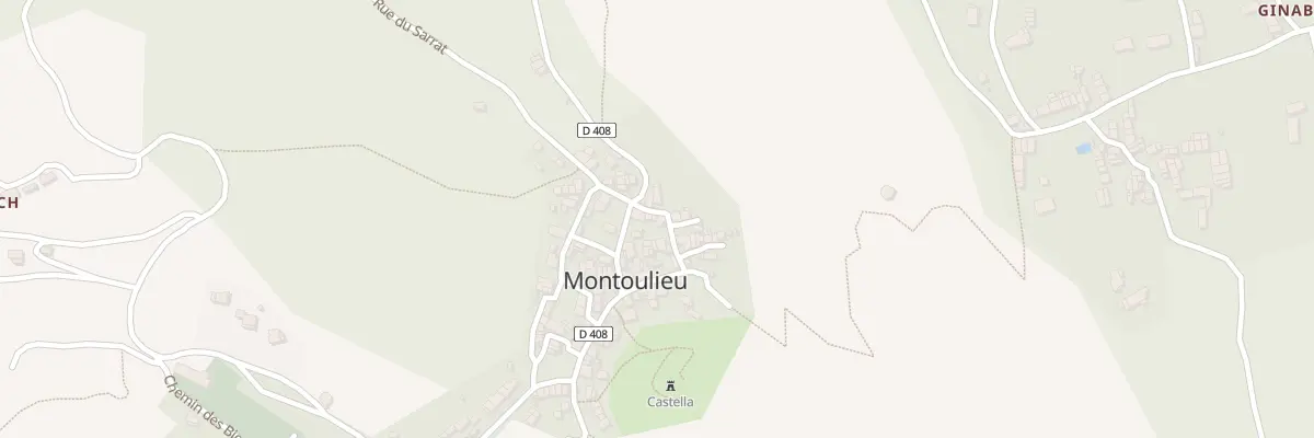 Plan du 225 Rue de Caouteres à Montoulieu