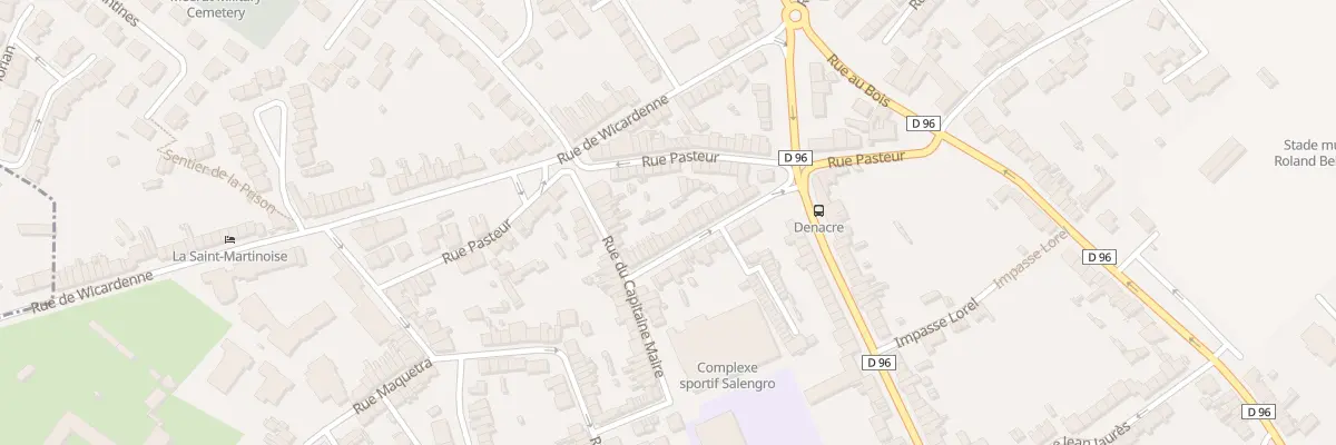Plan du 28 Rue Raymond Poincare à Saint-Martin-Boulogne