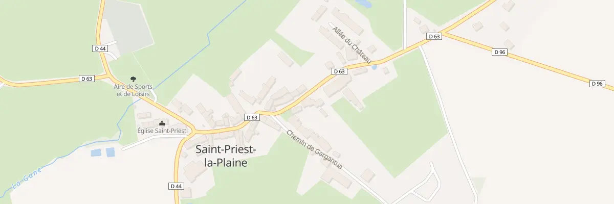 Plan du 1 Rue Ste Anne à Saint-Priest-la-Plaine