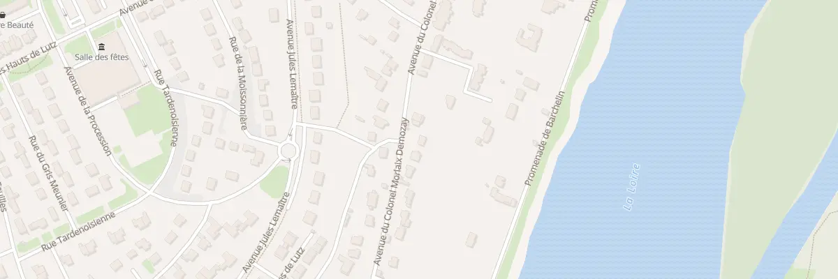 Plan du 23 Av du Col Morlaix Demozay à Beaugency
