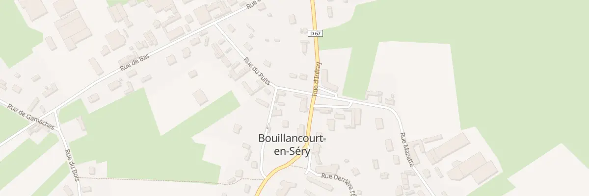 Plan du 1 Gr Grande Rue à Bouillancourt-en-Séry