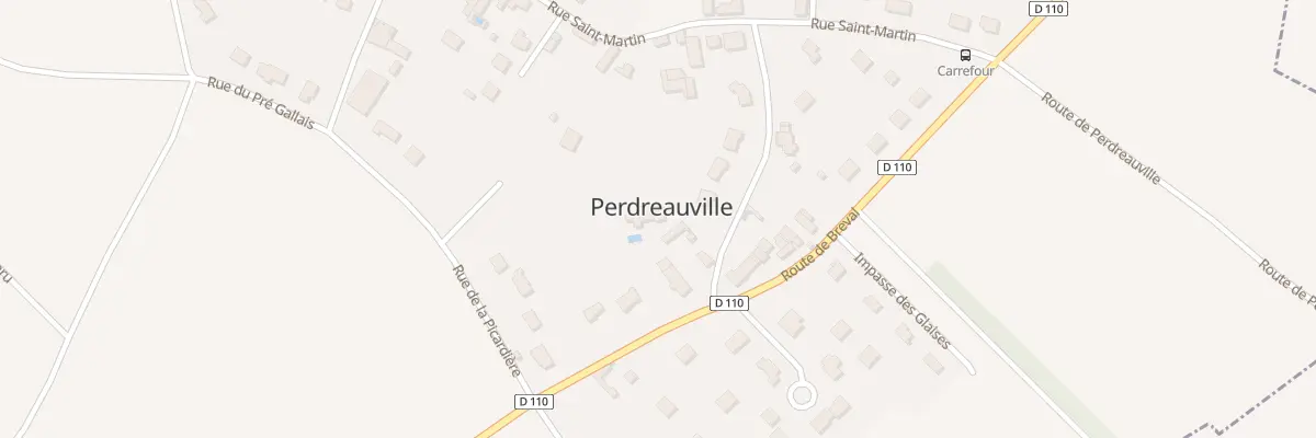 Plan du 12 Rue des Graviers à Perdreauville
