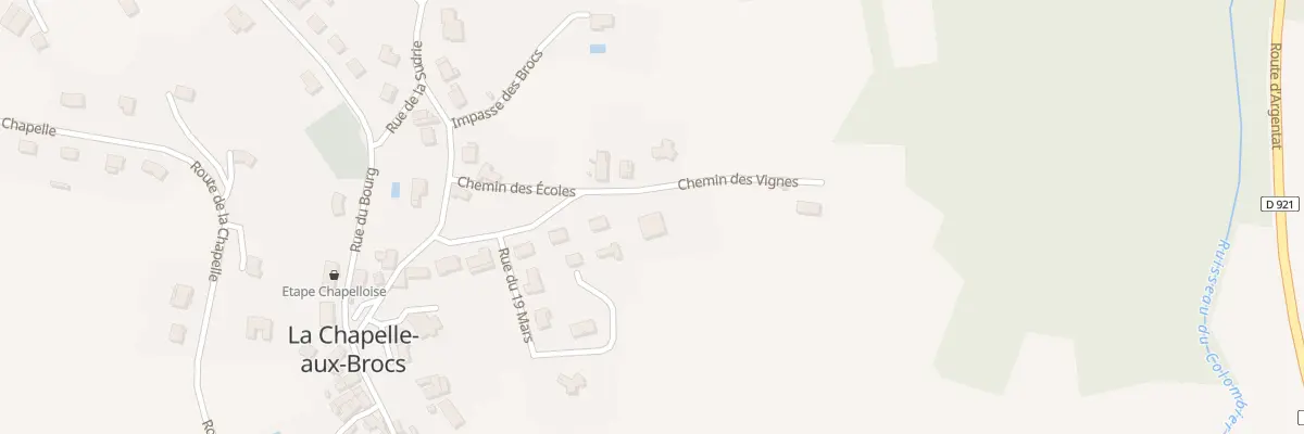 Plan du 5384 Chem Des Vignes à La Chapelle-aux-Brocs