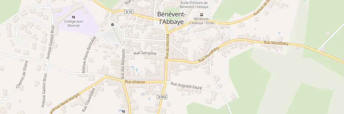 Plan du 11 Rue du Marché à Bénévent-l’Abbaye