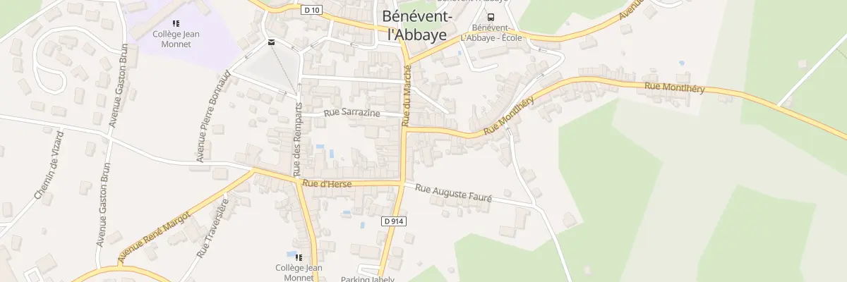 Plan du 4 Rue Montlhery à Bénévent-l’Abbaye
