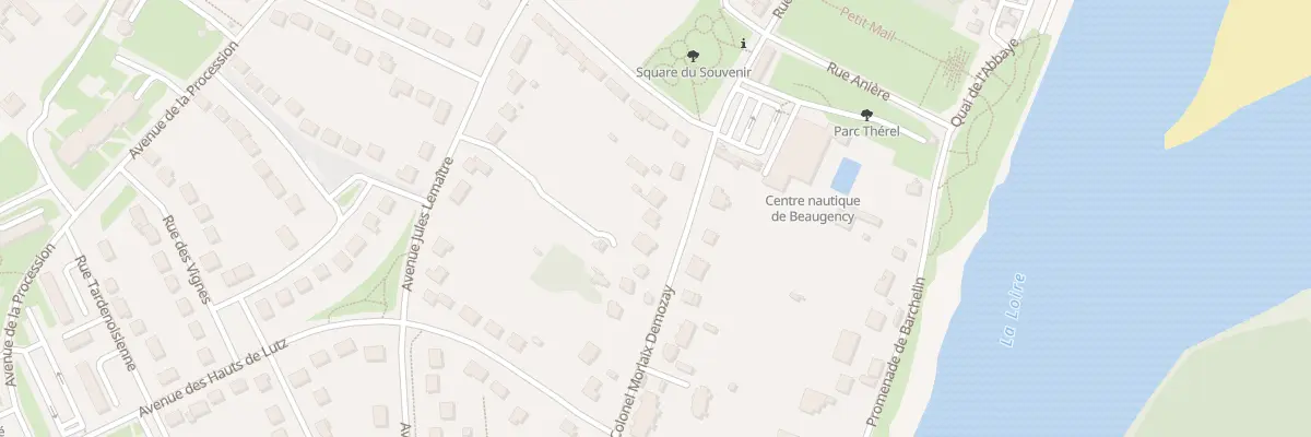 Plan du 6 Av du Col Morlaix Demozay à Beaugency
