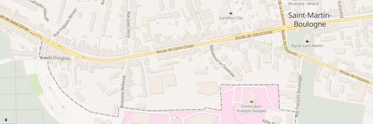 Plan du 142 Rte de Saint Omer à Saint-Martin-Boulogne