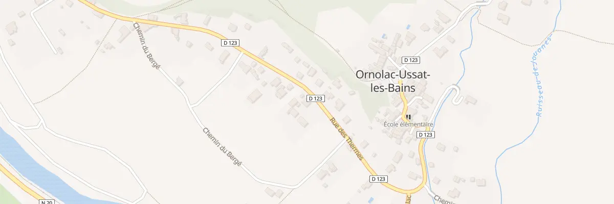 Plan du 46 Rue des Thermes à Ornolac-Ussat-les-Bains
