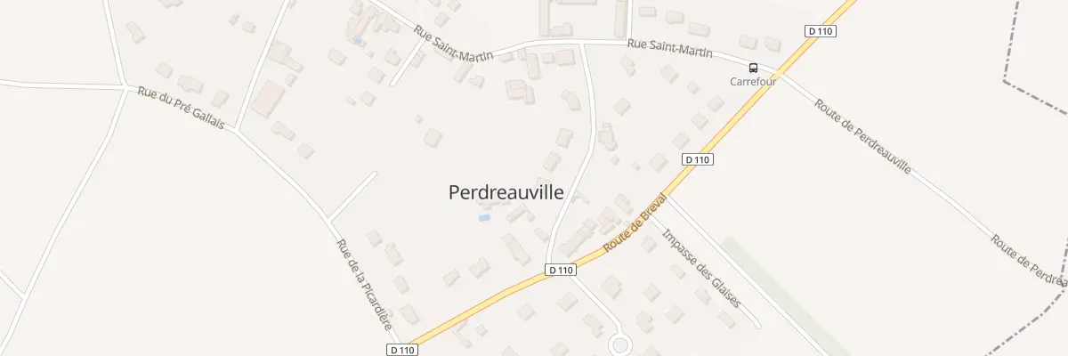 Plan du 10 Rue des Graviers à Perdreauville