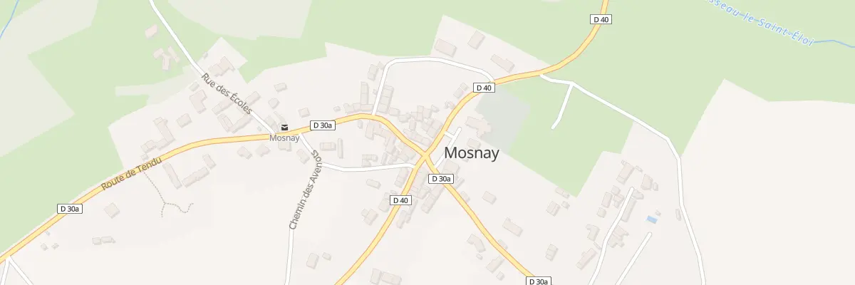 Plan du 1 Pl de l’Église à Mosnay
