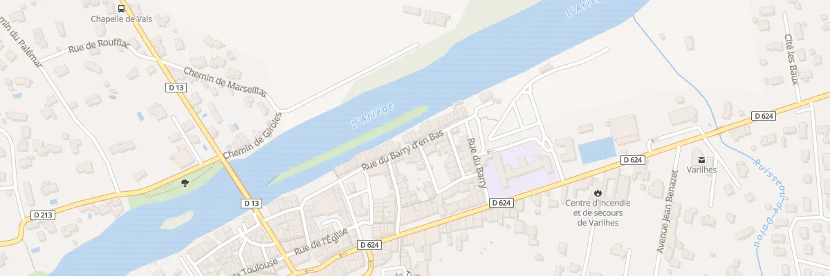 Plan du 25 Rue du Barry d’En Bas à Varilhes