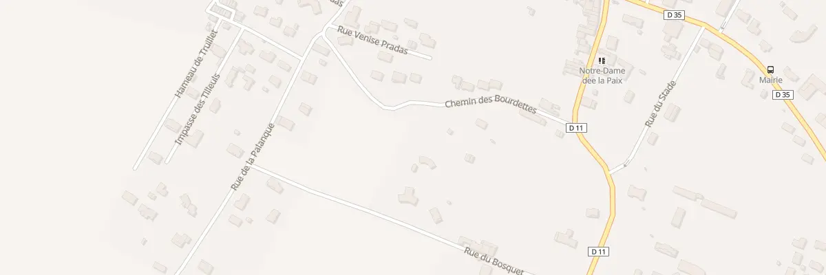 Plan du 13 Che des Bourdettes à Calmont