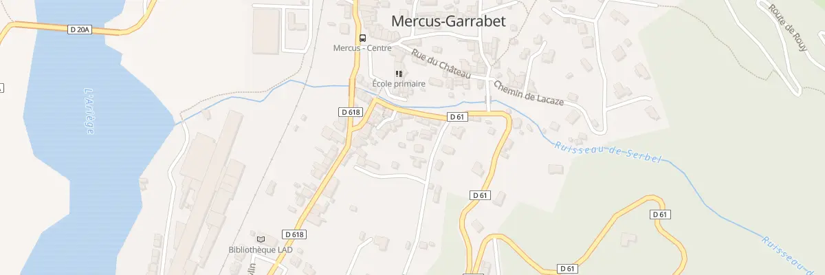 Plan du 350A Mercus Village à Mercus-Garrabet