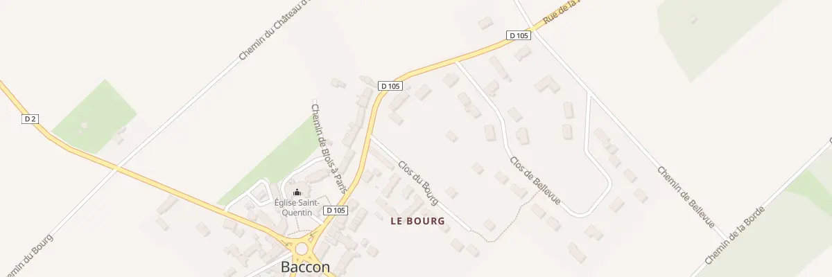 Plan du 188 Rue de la Planche à Baccon
