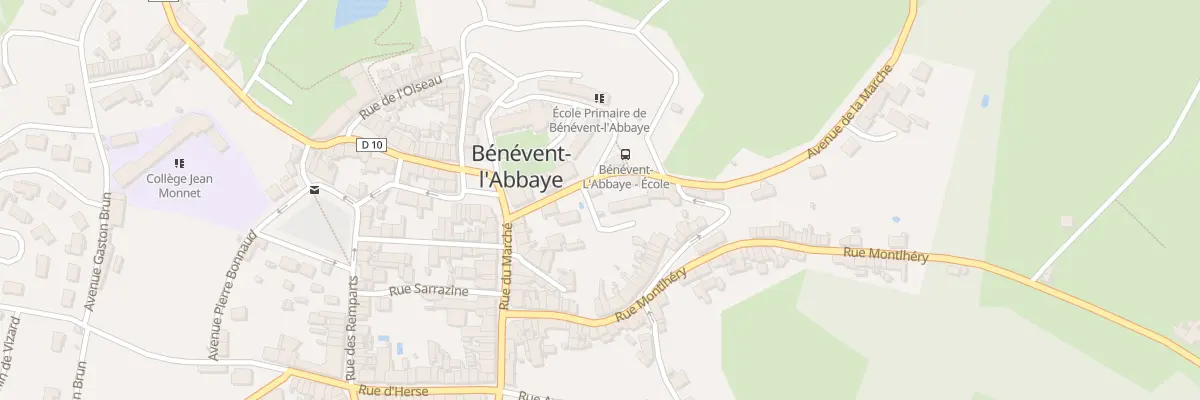 Plan du 6 Av de La Marche à Bénévent-l’Abbaye