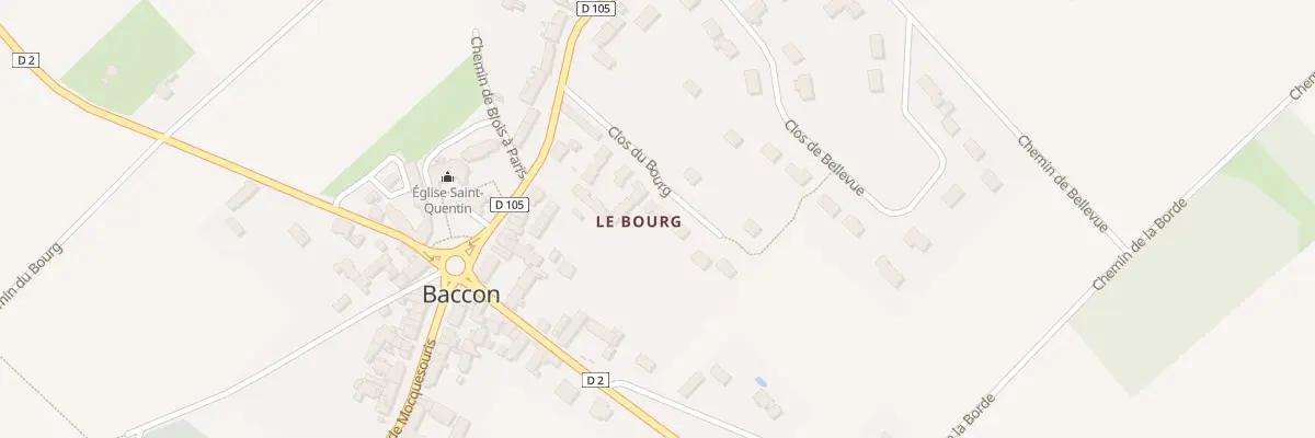 Plan du 122 Le Bourg à Baccon