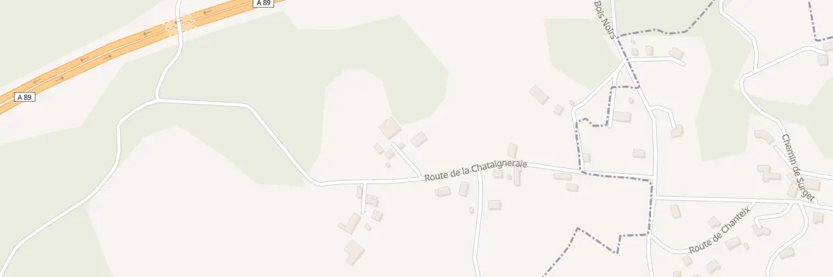 Plan du 284 Rte de la Chataigneraie à Saint-Germain-les-Vergnes