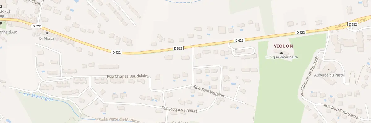 Plan du 1 Rue Charles Baudelaire à Nailloux