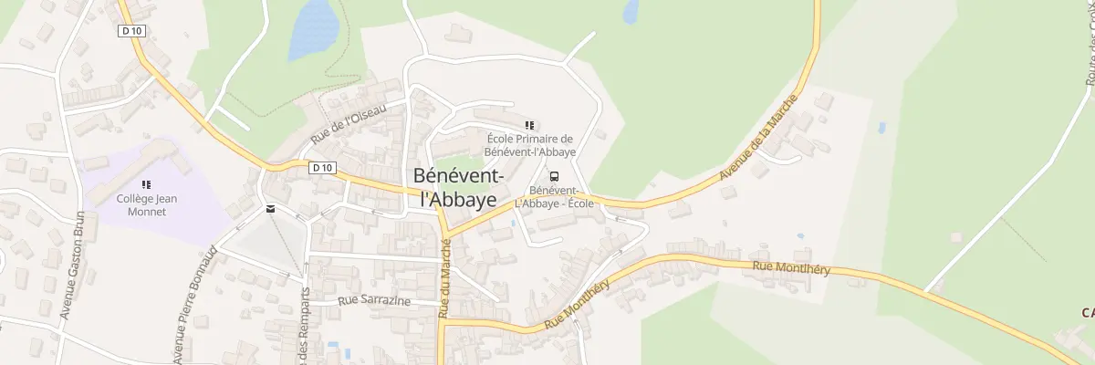 Plan du 2 Pl de Villers à Bénévent-l’Abbaye