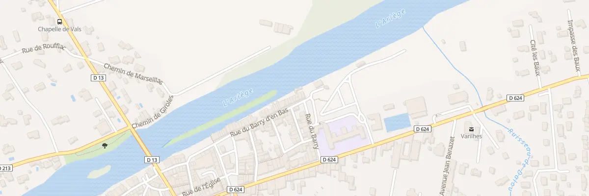 Plan du 41 Rue du Barry d’En Bas à Varilhes