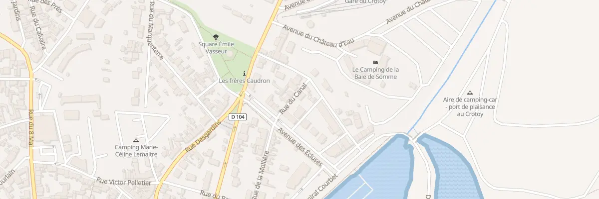 Plan du 9000 Rue du Canal au Crotoy
