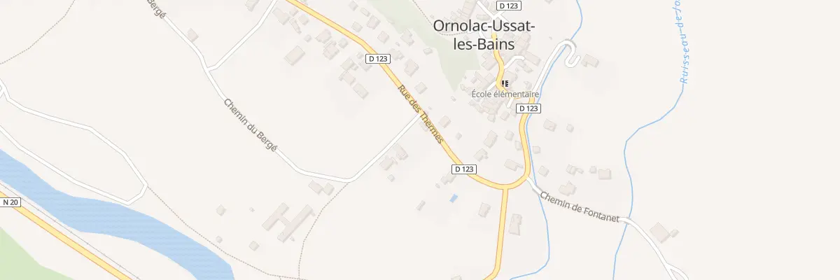 Plan du 1T Che du Martel à Ornolac-Ussat-les-Bains