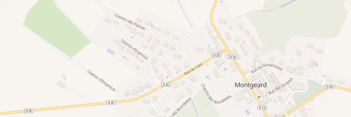 Plan du 114 Che des Plaines à Montgeard