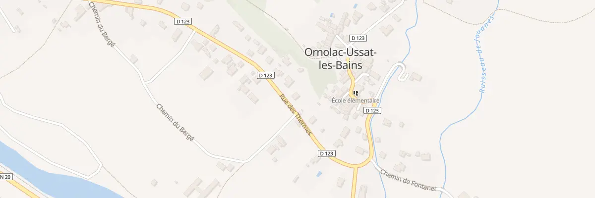 Plan du 39 Rue des Thermes à Ornolac-Ussat-les-Bains