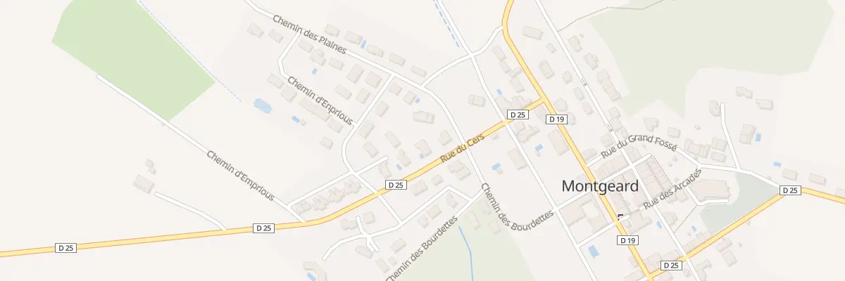 Plan du 33 Che des Plaines à Montgeard