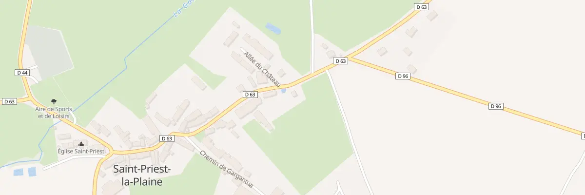 Plan du 5 Rue Sainte Anne à Saint-Priest-la-Plaine