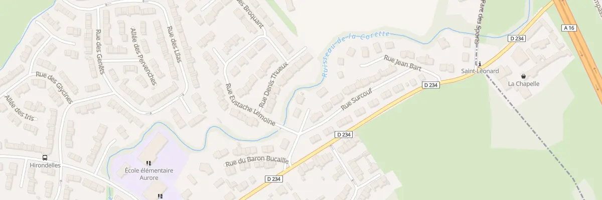 Plan du 5 Rue Surcouf à Saint-Léonard