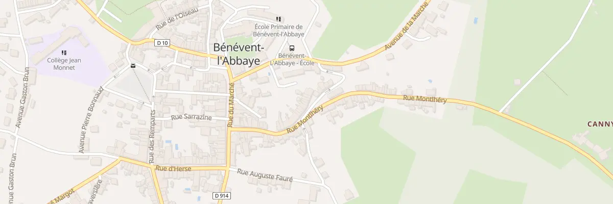 Plan du 18 Rue des Sagnes à Bénévent-l’Abbaye
