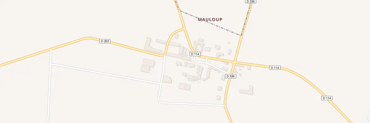 Plan du 7 Pl du Bouriteau à Beauvilliers
