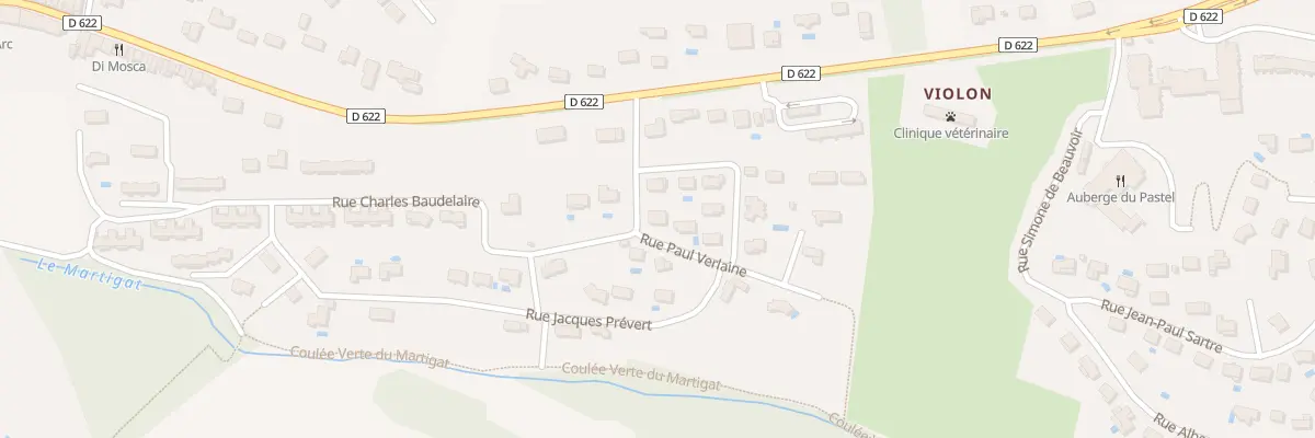Plan du 2 Rue Paul Verlaine à Nailloux