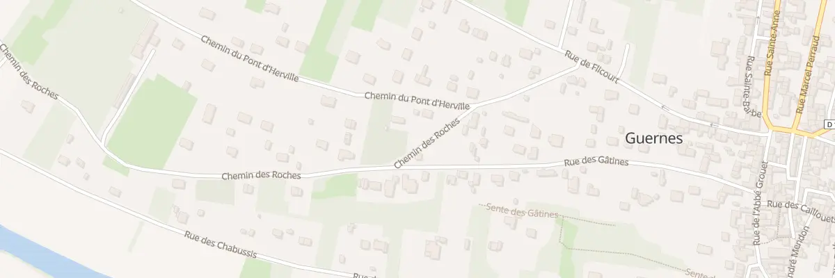 Plan du 2 Che des Roches à Guernes