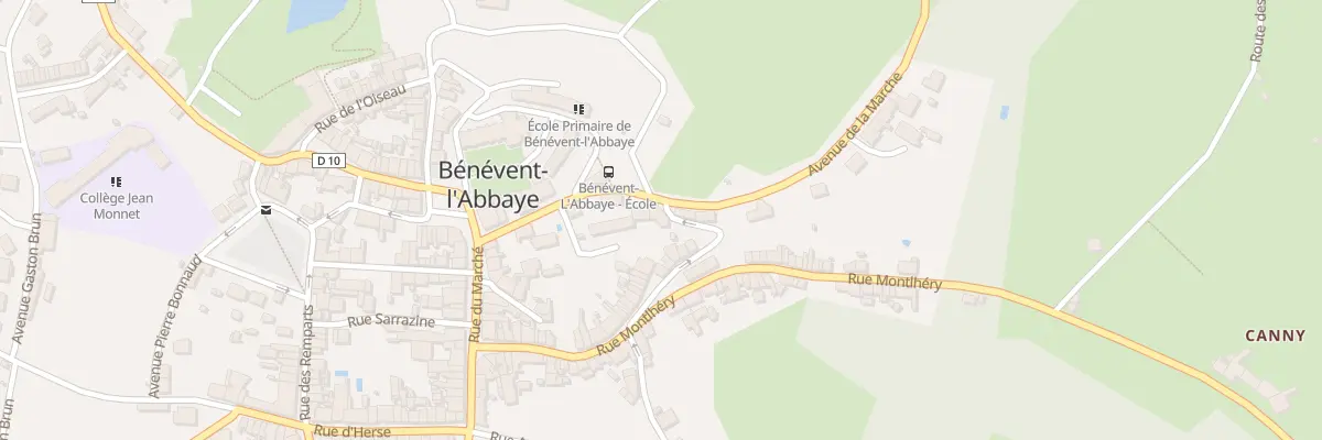 Plan du 12 Av de La Marche à Bénévent-l’Abbaye